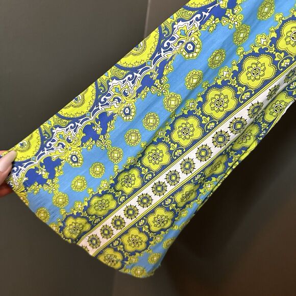 Athleta Nirvana Tunic In Blue Skies Ornate Retro Bright Long Sleeves Women Small - Picture 4 of 8